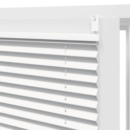 Плисирана щора 100 х 200 см, бяла