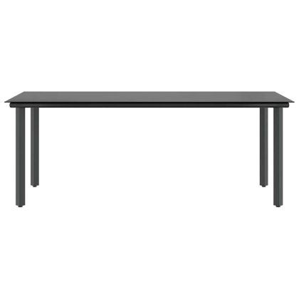 Градински комплект с възглавници 9 части кафяв полиратан стъкло