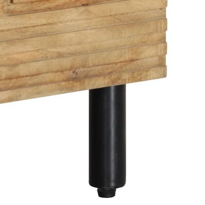 TV шкаф кафяв 80x33x46 cm масивна дървесина манго