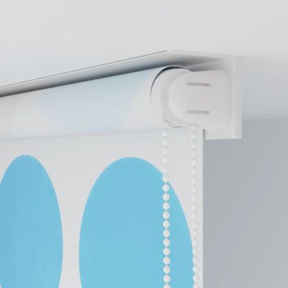 Ролетна щора за баня, 80x240 см, кръгове
