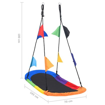 Люлка гнездо с флагове 165x70 см