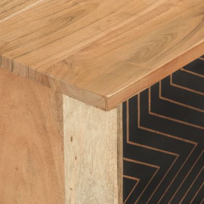 ТВ шкаф, 112x30x40 см, масивно акациево дърво