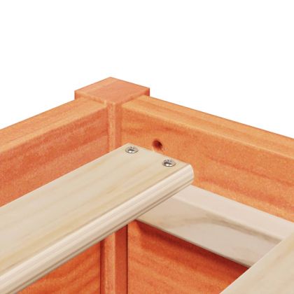 Рамка за легло без матрак, восъчнокафяв, 150x200 см, бор масив