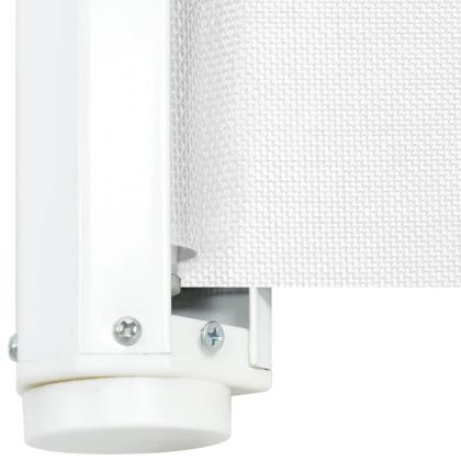 Прибираща се врата за домашни любимци, бяла, 117,5x125 см