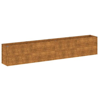 Повдигната градинска леха 385x50x69 см, кортенова стомана