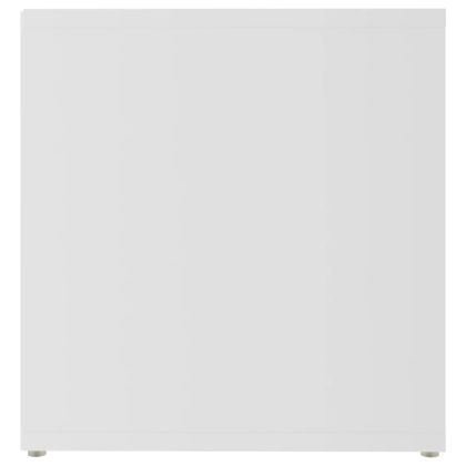 ТВ шкаф, бял, 72x35x36,5 см, инженерно дърво