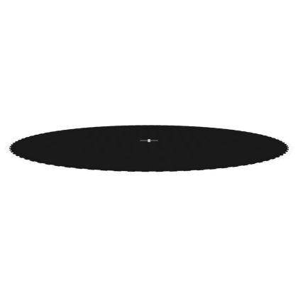 Отскачаща повърхност за кръгъл батут 15 Ft/4,57 м черен текстил