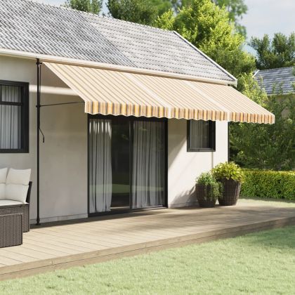 Резервно платнище за тенти, разноцветни ивици, 5x3 м