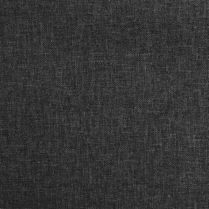 Въртящи се трапезни столове, 6 бр, черни, текстил