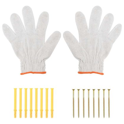 Скоби за рафт 4 бр 30x2,5x15,5 см черен неръждаема стомана