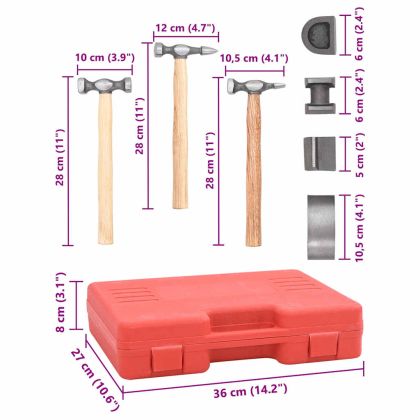 Комплект за ремонт на вдлъбнатини по автомобил, 7 части