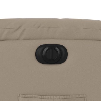 Електрически стол реклайнер, капучино, изкуствена кожа