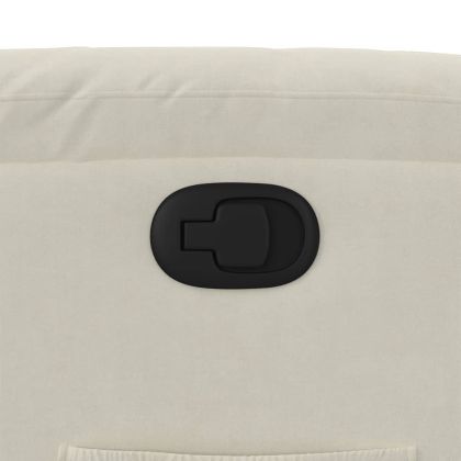 Изправящ стол реклайнер, Кремав, кадифе