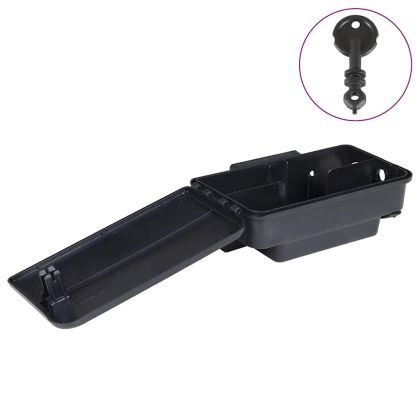 Капани за мишки 12 бр. черни 22x12,5x7,5 cm