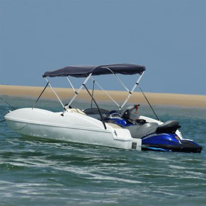 Тента за лодка с 3 дъги странични стени 183x(185-198)x137 см