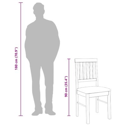 Трапезни столове с възглавници 2 бр масивна дървесина гума