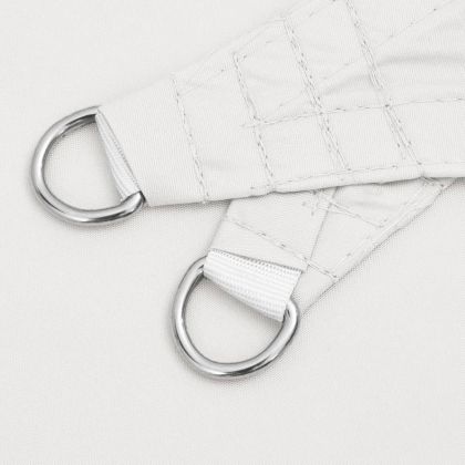 VidaXL Платно-сенник, Оксфорд плат, триъгълно, 5x7x7 м, бяло