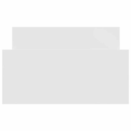 Рамка за легло, бяла, 75x190 см, Small Single, инженерно дърво