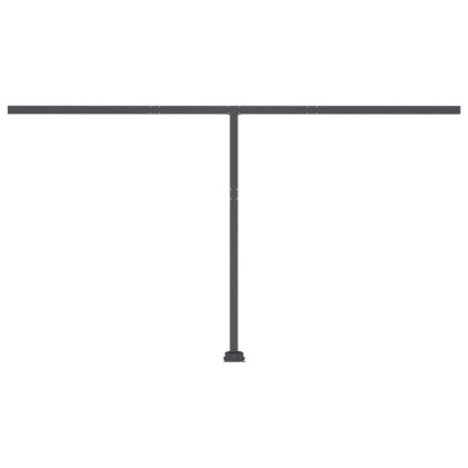 Свободностояща ръчно прибираща се тента 450x350 см синьо/бяло