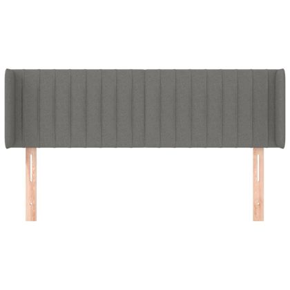 Горна табла за легло, тъмносива, 147x16x78/88 см, плат