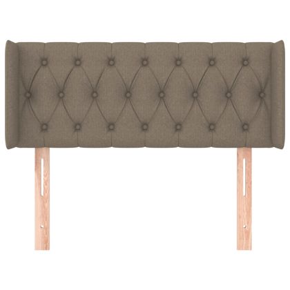 Горна табла за легло, таупе, 103x16x78/88 см, плат