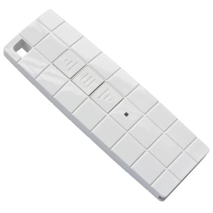 Автоматична касетъчна тента, 350x250 см, синьо и бяло