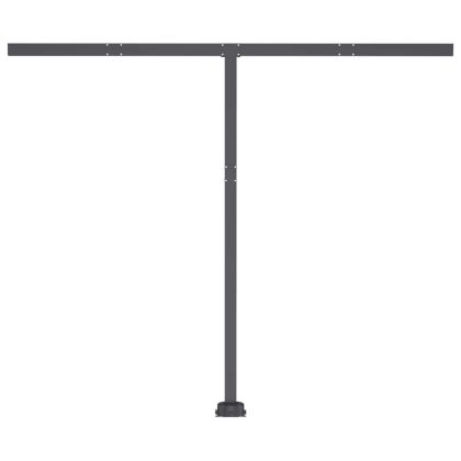 Ръчно прибираща се тента с LED, 350x250 см, антрацит