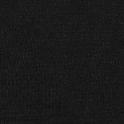 Горна табла за легло с уши, черна, 103x23x78/88 см, плат