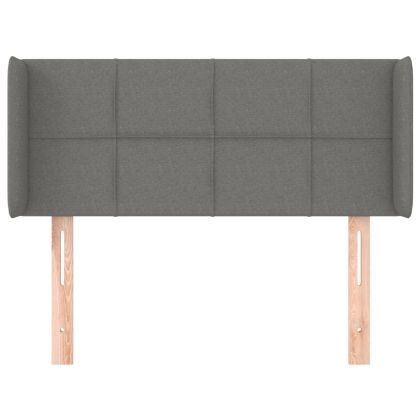 Горна табла за легло, тъмносива, 93 x 16 x 78/88 см, плат