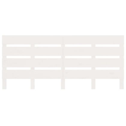 Рамка за легло без матрак, бял, 180x200 см, бор масив