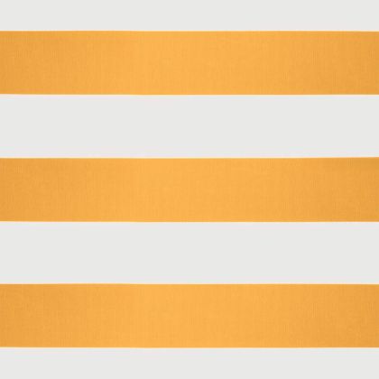 Прибираща се тента жълто и бяло 3x2,5 м плат и алуминий