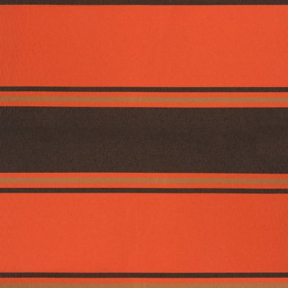 Прибираща се тента оранжево и кафяво 3,5x2,5 м плат и алуминий