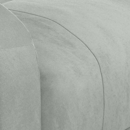 Електрически реклайнер стол, светлосив, кадифе