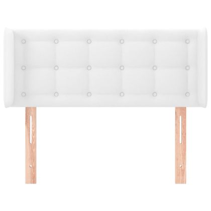 Горна табла за легло, розова, 83x16x78/88 см, изкуствена кожа