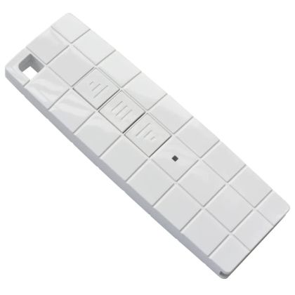 Автоматична касетъчна тента, 450x300 см, синьо и бяло