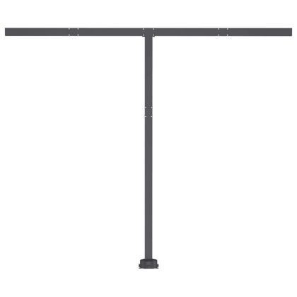 Ръчно прибираща се тента с LED, 300x250 см, кремава