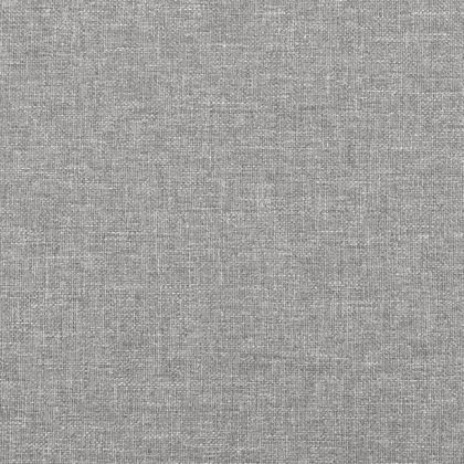 Горна табла за легло с уши, светлосива, 163x23x78/88 см, плат