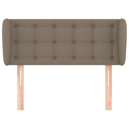 Горна табла за легло с уши, таупе, 83x23x78/88 см, плат