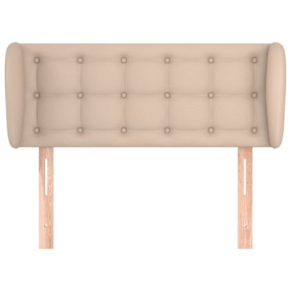 Горна табла с уши, капучино, 93x23x78/88 см, изкуствена кожа