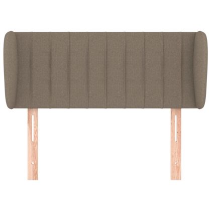 Горна табла за легло с уши, таупе, 83x23x78/88 см, плат