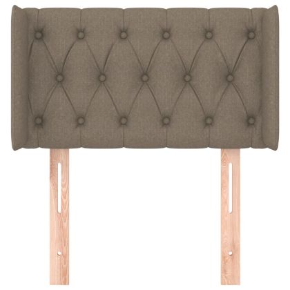 Горна табла за легло, таупе, 83x16x78/88 см, плат