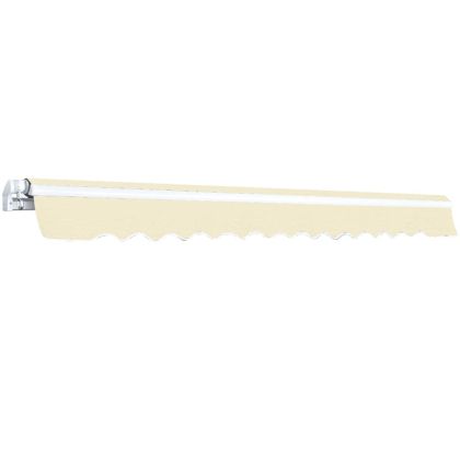 Сгъваема тента с ръчно задвижване, 400 см, кремава