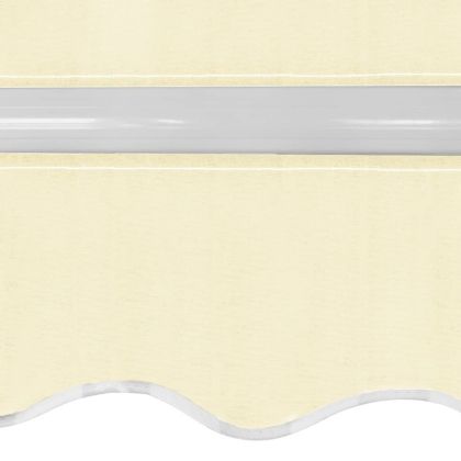 Сгъваема тента с ръчно задвижване, 400 см, кремава