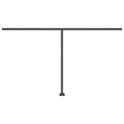 Свободностояща автоматична тента, 450x300 см, жълто/бяло