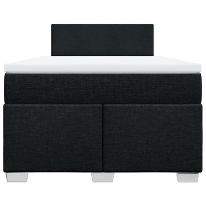 Боксспринг легло с матрак, черно, 120x200 см, плат