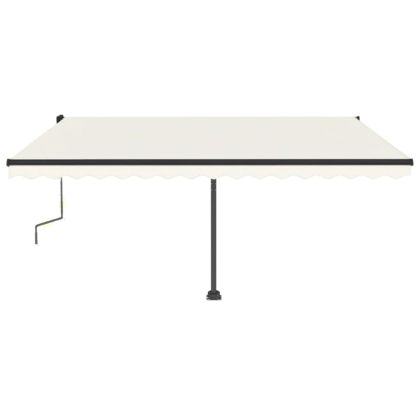 Свободностояща ръчно прибираща се тента 450x350 см кремава