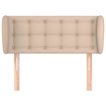 Горна табла с уши, капучино, 83x23x78/88 см, изкуствена кожа