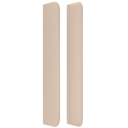 Горна табла с уши, капучино, 83x16x118/128 см, изкуствена кожа