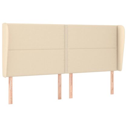 Боксспринг легло с матрак, кремава, 180x200 см, плат