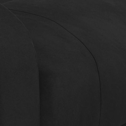 Електрически реклайнер стол, черен, кадифе